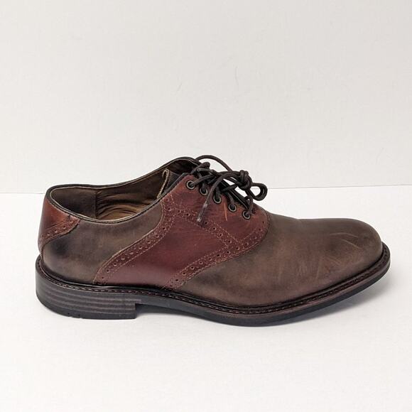 Johnston & Murphy Tabor Oxford, Brown Leather, Men\'s 9 M